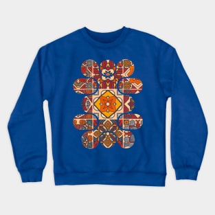 Abstract organic shape with moroccan tile pattern Crewneck Sweatshirt